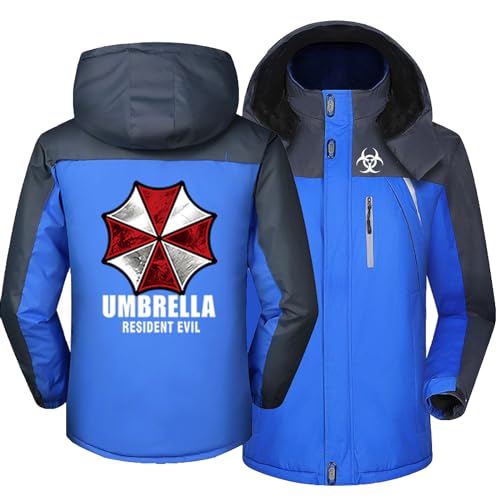 RYTHMIX Jacke Herren Übergangsjacke Resid.ent Evil, Wanderjacke Herren Wasserdicht Atmungsaktiv, Funktionsjacke Freizeitjacke, Ideal für Wandern Camping-Blue||3XL von RYTHMIX