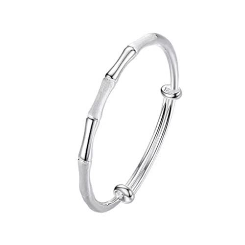 RYTM Damen s999 Silberarmband, Bambusarmband, Luxusarmband, Modearmband, einfaches hochwertiges Silberarmband von RYTM