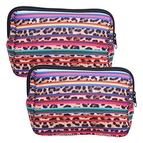Ryttgop 2 PCs Reise Make -up -Tasche Reisen Make -up -Tasche Kosmetikbeutel Make -up -Koffer -Beutel Reise tragbare Toiletten -Make -up -Taschen für Frauen und Mädchen (6) von RYTTGOP