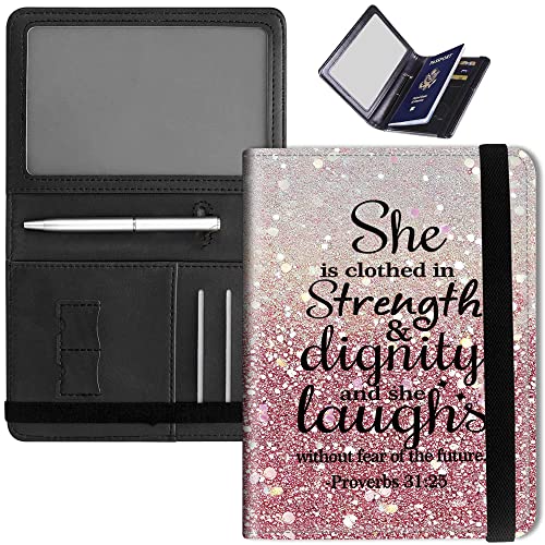 RYUITHDJP Kreditkartenetui mit RFID-Block-0-A, Bling Bibel, Flip with Elastic Band Closure, Casual von RYUITHDJP