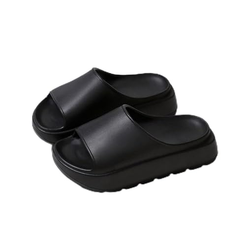 RYUQW3RE Sandalen, 5,5 cm dicke Hausschuhe for Damen Hausschuhe(Black,37 EU) von RYUQW3RE