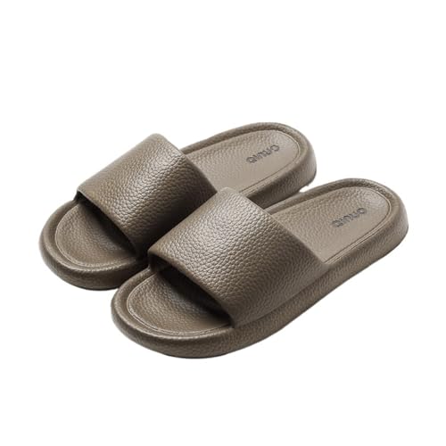 RYUQW3RE Sandalen, Atmungsaktive EVA-Badeschuhe for Zuhause und Badezimmer Hausschuhe(Brown,40 EU) von RYUQW3RE