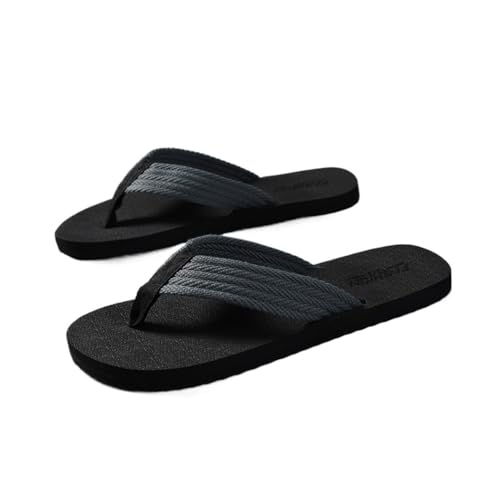 RYUQW3RE Sandalen, Atmungsaktive Flip-Flops for Herren – schnelltrocknende Outdoor-Sandalen for den Sommerstrand und die Freizeit Hausschuhe(Gray,41 EU) von RYUQW3RE