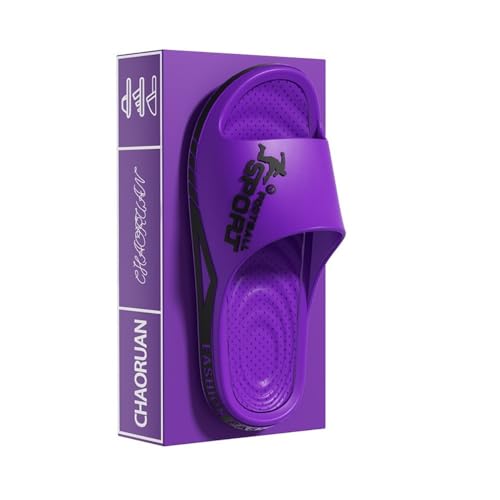 RYUQW3RE Sandalen, Damen-Sandalen aus EVA for den Sommer – leichte Hausschuhe mit dicker Sohle Hausschuhe(Purple,39 EU) von RYUQW3RE