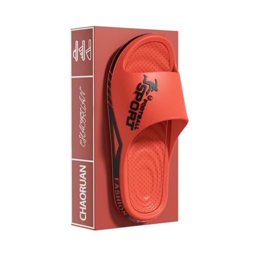 RYUQW3RE Sandalen, Damen-Sandalen aus EVA for den Sommer – leichte Hausschuhe mit dicker Sohle Hausschuhe(Red,38 EU) von RYUQW3RE