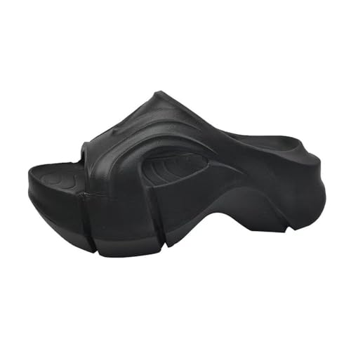 RYUQW3RE Sandalen, EVA-Sandalen mit dicker Sohle for Mädchen – leichte Reise-Hausschuhe Hausschuhe(Black,37 EU) von RYUQW3RE