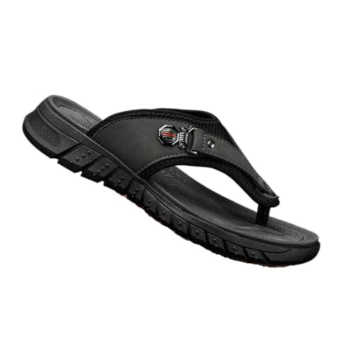 RYUQW3RE Sandalen, Herren Flip-Flops – Weiche Strandsandalen for Sommer-Outdoorsport Hausschuhe(Gray,42 EU) von RYUQW3RE