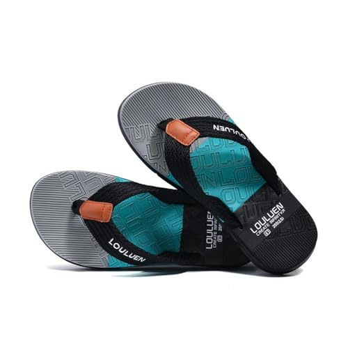 RYUQW3RE Sandalen, Herren Sommer Freizeitsandalen - Atmungsaktive Strandpantoffeln mit bequemer Sohle Hausschuhe(Blue,45 EU) von RYUQW3RE