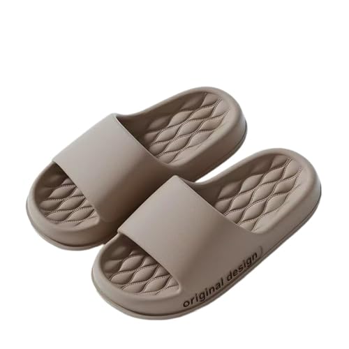 RYUQW3RE Sandalen, Herren Sommer - Leichte Indoor/Outdoor Komfort-Hausschuhe mit weicher Sohle Hausschuhe(Brown,41 EU) von RYUQW3RE