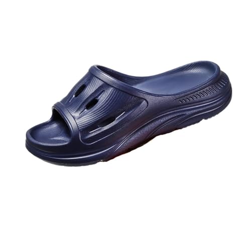 RYUQW3RE Sandalen, Herren-Sommerhausschuhe mit dicker Sohle for Komfort im Innen- und Außenbereich Hausschuhe(Blue,39 EU) von RYUQW3RE