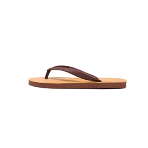RYUQW3RE Sandalen, Herren Strand Flip Flops mit Gummisohle - Bequeme Sommersandalen for draußen Hausschuhe(Brown,37 EU) von RYUQW3RE