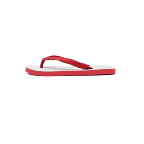 RYUQW3RE Sandalen, Herren Strand Flip Flops mit Gummisohle - Bequeme Sommersandalen for draußen Hausschuhe(Red,41 EU) von RYUQW3RE