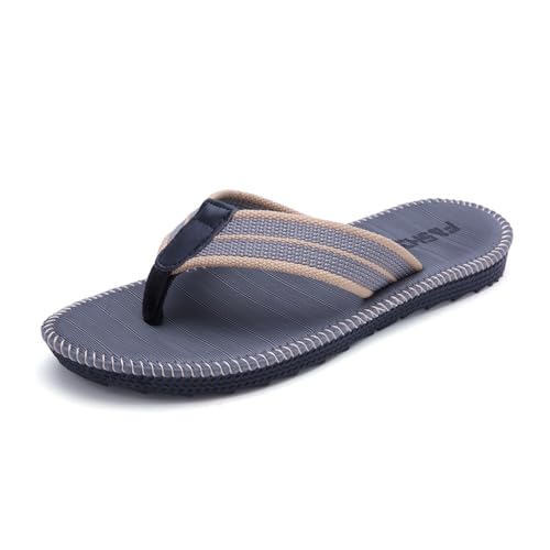 RYUQW3RE Sandalen, Leichte Flip-Flops for Herren und Damen – Sandalen for den Sommer, den Strand oder den Außenbereich Hausschuhe(Gray,47 EU) von RYUQW3RE