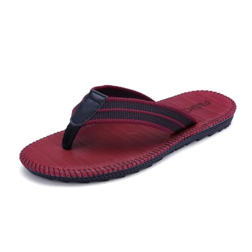 RYUQW3RE Sandalen, Leichte Flip-Flops for Herren und Damen – Sandalen for den Sommer, den Strand oder den Außenbereich Hausschuhe(Red,36 EU) von RYUQW3RE