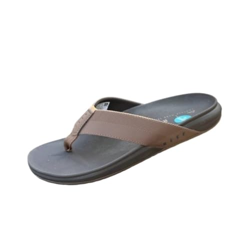 RYUQW3RE Sandalen, Rutschfeste, weiche Zehensandalen for Herren – Strand-Sommer-Hausschuhe Hausschuhe(Brown,43 EU) von RYUQW3RE