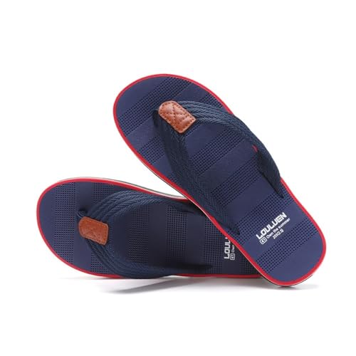 RYUQW3RE Sandalen, Sommer-Flip-Flops for Herren – Bequeme Strandsandalen for draußen Hausschuhe(Blue,41 EU) von RYUQW3RE