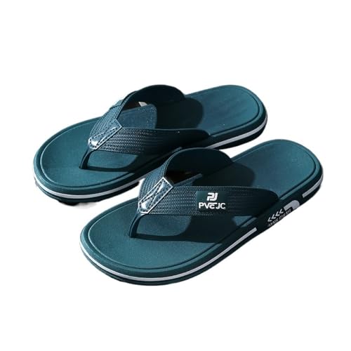 RYUQW3RE Sandalen, Sommer-Flip-Flops for Herren – verschleißfeste Hausschuhe for Spazierengehen im Freien Hausschuhe(Green,42 EU) von RYUQW3RE