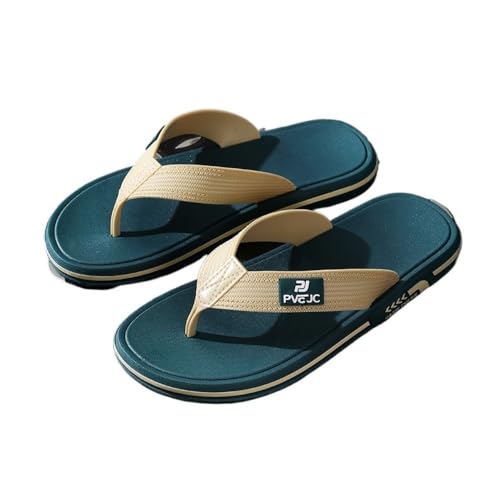 RYUQW3RE Sandalen, Sommer-Flip-Flops for Herren – verschleißfeste Hausschuhe for Spazierengehen im Freien Hausschuhe(GreenCard,40 EU) von RYUQW3RE
