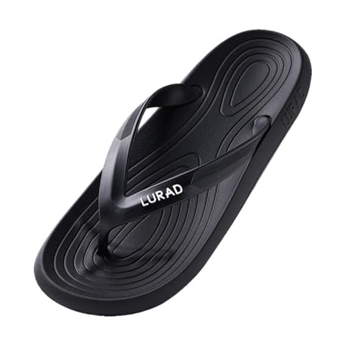 RYUQW3RE Sandalen, Sommer-Flip-Flops for Paare – Strandsandalen for Anklipsen for Männer und Frauen for Outdoor und Urlaub Hausschuhe(Black,39 EU) von RYUQW3RE