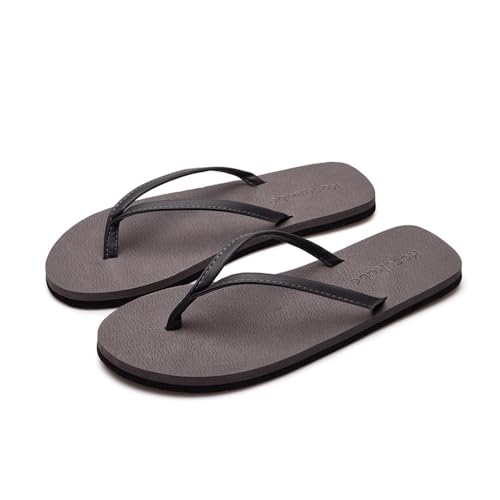 RYUQW3RE Sandalen, Sommer-Flip-Flops for Paare for Männer und Frauen – Strand-Outdoor-Sandalen for Hineinschlüpfen Hausschuhe(Gray,42 EU) von RYUQW3RE