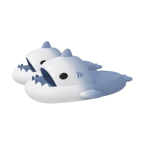 RYUQW3RE Sandalen, Sommer-Hausschuhe mit Farbverlauf und dicker Sohle, 4 cm, for Damen und Herren Hausschuhe(Blue,47 EU) von RYUQW3RE