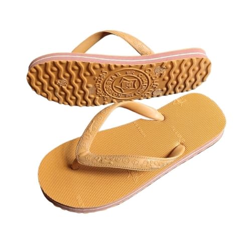 RYUQW3RE Sandalen, Unisex Sommer Flip Flops – Bequeme Strandsandalen for Damen und Herren Hausschuhe(Yellow,37 EU) von RYUQW3RE