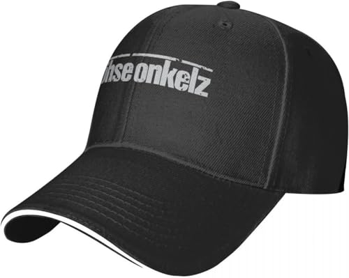 Baseballkappe Snapback Sonnenhut Bohse Onkelz Baseball Cap für Damen und Herren Trucker Hat mit Retro Design Einer Band aus Deutschland Y2K Baseball Caps mit Hip Hop Geburtstagsgeschenk von RYVOWETP