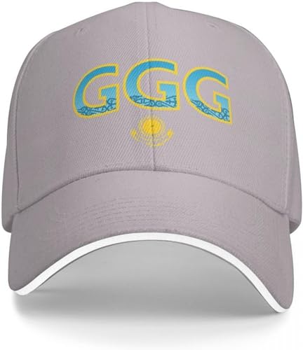 Baseballkappe Snapback Sonnenhut GGG Gennady Golovkin Cap Baseball Cap Neue Mütze Militärmütze Mann Mann Mütze Damen Hip Hop Geburtstagsgeschenk von RYVOWETP