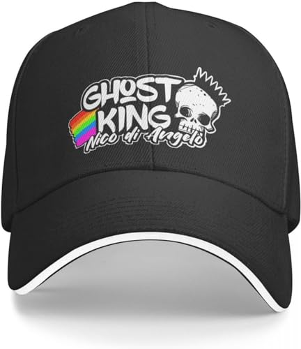 Baseballkappe Snapback-Sonnenhut Kopie von Percy Jackson Solangelo Geisterkönig Nico di Angelo Baseballkappe Sonnenhut Baseballkappe für Männer und Frauen Hip-Hop Geburtstagsgeschenk von RYVOWETP