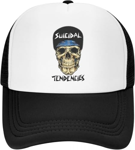 Baseballkappe Snapback Sonnenhut Mütze Outdoor Face Skull Tendencies Trucker Hat Hip-Hop Mesh Baseball Caps Punk Hats Trucker Worker Cap Verstellbare Dad Hat Sommer Hip Hop Geburtstagsgeschenk von RYVOWETP
