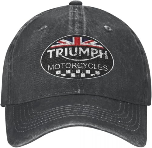 Baseballkappe Snapback Sonnenhut Retro Triumphs Racing Baseball Caps Herren Damen Distressed Denim Washed Snapback Cap Moto Outdoor Sommer Caps Hut Hip Hop Geburtstagsgeschenk von RYVOWETP