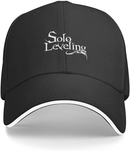 Baseballkappe Snapback Sonnenhut Solo Leveling Logo Weiße Kappe Baseball Cap Baseball Cap Herren Baseball Cap Damen Hip Hop Geburtstagsgeschenk von RYVOWETP