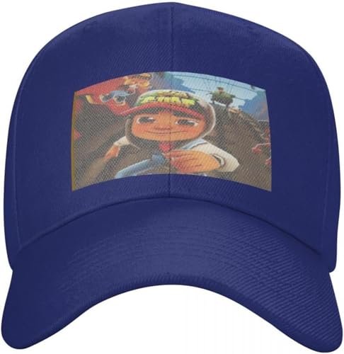 RYVOWETP Baseballkappe Snapback Sonnenhut Subway Surfers Art Baseball Cap Neue Mütze Designer Mütze Herren Mütze Damen Geschenk von RYVOWETP