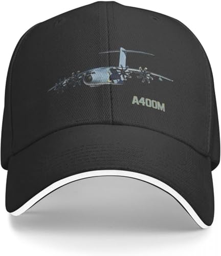 RYVOWETP Baseballmütze Snapback Sonnenhut A400M Militär Transportflugzeug Baseball Cap Schaumstoff Partyhüte Hüte Pferdemütze Mütze Trucker Hüte Herren Damen Geschenk von RYVOWETP