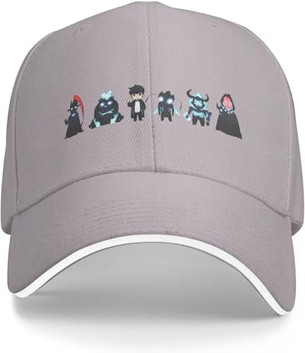 RYVOWETP Baseballmütze Snapback Sonnenhut Solo Leveling Gang Cap Baseball Cap Hut Mann Luxus Strandhut Männer Hut Frauen Geschenk von RYVOWETP