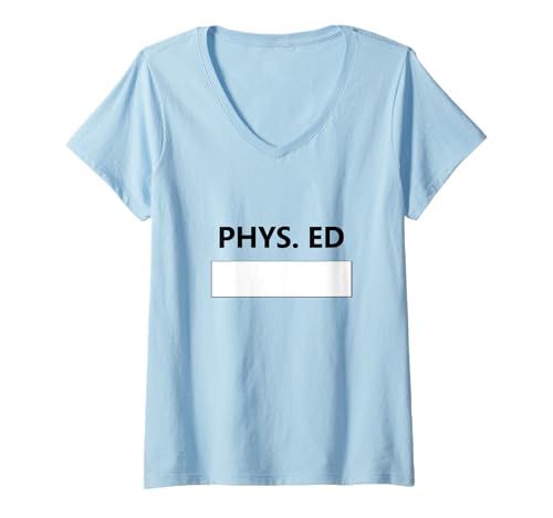 Damen Fitnessstudio, Sportunterricht, Sportunterricht, Schuluniform, Gruppe T-Shirt mit V-Ausschnitt Damen Fitnessstudio, Sportunterricht, Sportunterricht, Schuluniform, Gruppe T-Shirt mit V-Ausschnitt von RYVZQBLWJHBSY Creations Co