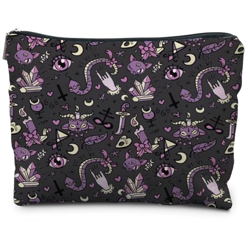 RYYCDOI Halloween-Make-up-Tasche, Halloween-Geschenke für Frauen, Hexen-Make-up-Tasche, Hexengeschenke für Frauen, Hexensachen, Gothic-Make-up-Tasche, Gothic-Make-up-Tasche, Gothic-Geschenke für RYYCDOI Halloween-Make-up-Tasche, Halloween-Geschenke für Frauen, Hexen-Make-up-Tasche, Hexengeschenke für Frauen, Hexensachen, Gothic-Make-up-Tasche, Gothic-Make-up-Tasche, Gothic-Geschenke für von RYYCDOI
