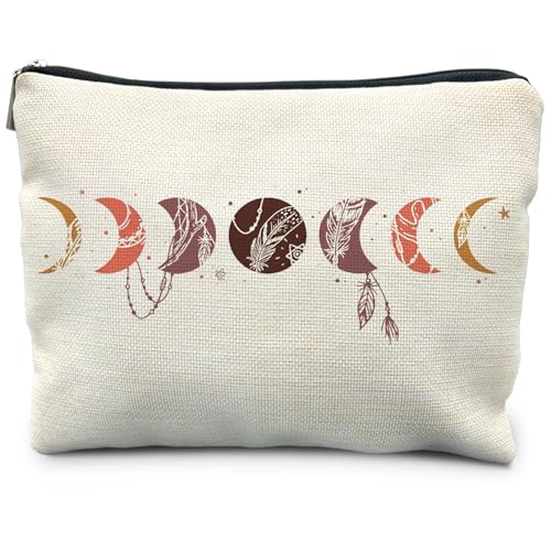 RYYCDOI Hexengeschenke für Frauen, Boho-Mondphase, ästhetische Make-up-Tasche, Hexen-Make-up-Tasche, Hexen-Geschenke, Kosmetiktaschen für Frauen, Halloween-Make-up-Tasche, Halloween-Geschenke für RYYCDOI Hexengeschenke für Frauen, Boho-Mondphase, ästhetische Make-up-Tasche, Hexen-Make-up-Tasche, Hexen-Geschenke, Kosmetiktaschen für Frauen, Halloween-Make-up-Tasche, Halloween-Geschenke für von RYYCDOI