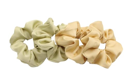 4 Stück dicke, nahtlose Haargummis, für Damen und Herren, elastisch, Pferdeschwanz-Halter, Haar-Accessoires, keine Beschädigung, einfarbig, B06 von RYZGOJV