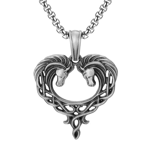RZRPYFMM Reines Zinn Herz Anhänger Für Männer Und Frauen, Gothic Vintage Durchbrochene Herz Halskette,Silber,Single Pendant RZRPYFMM Reines Zinn Herz Anhänger Für Männer Und Frauen, Gothic Vintage Durchbrochene Herz Halskette,Silber,Single Pendant von RZRPYFMM