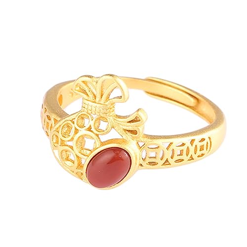 RZRPYFMM S925 Sterling Silber Durchbrochene Und Edelstein Ring Für Frauen, Einfache Personalisierte Sterling Silber Ring,Silber,6 von RZRPYFMM