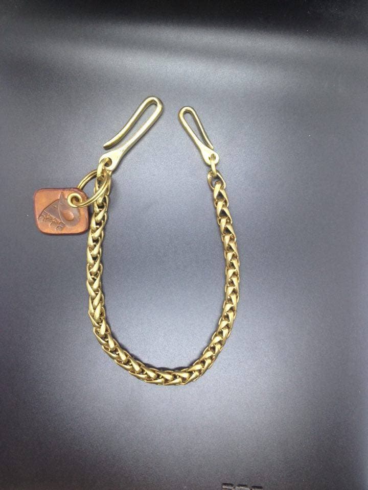 Messing Sicherheits Portemonnaie Kette Anker Trucker Chopper Biker von RaakHandcraft