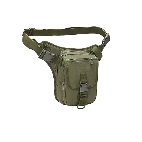 Beintasche Motorrad Motorrad Drop Bein Taille Taschen wasserdichte Bein Seite Tasche Gürtel Hüfte Bum Gepäck Fahrt Pack Geldbörse Fanny Pack Tasche Moto accesorios Motorrad Beintasche (Color : A Gree von RaamKa