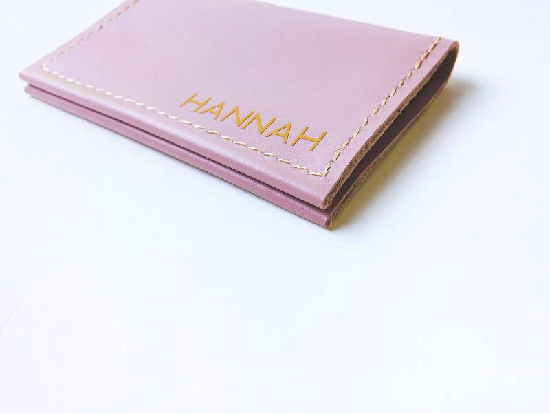 Personalisierte Leder-Kartenhalter/Monogrammiert Kartenetui Custom Leder Visitenkarten-Etui von RaaviLeather