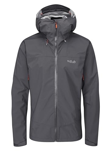 Rab Herren Downpour Plus 2.0 Jacke, graphene, XL von Rab