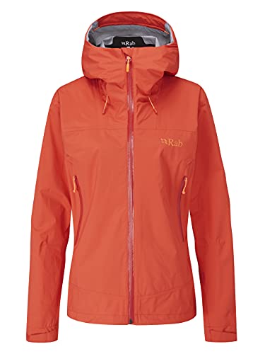 Rab Damen Downpour Plus 2.0 Jacke, red grapefruit, S von Rab