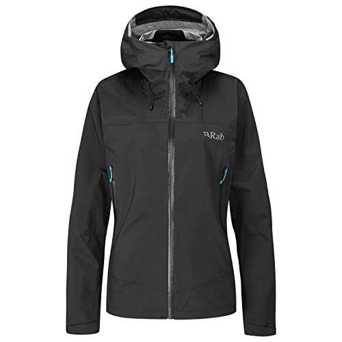 Rab Downpour Plus 2.0 Jacket Women, 16 UK/16 UK Damen, black BL von Rab