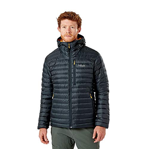 Rab Herren Microlight Alpine Daunenjacke zum Trekking, Klettern & Skifahren, Beluga, M von Rab