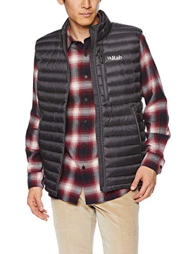 RAB Mens Microlight Vest Beluga/Dijon (X-Large) von Rab