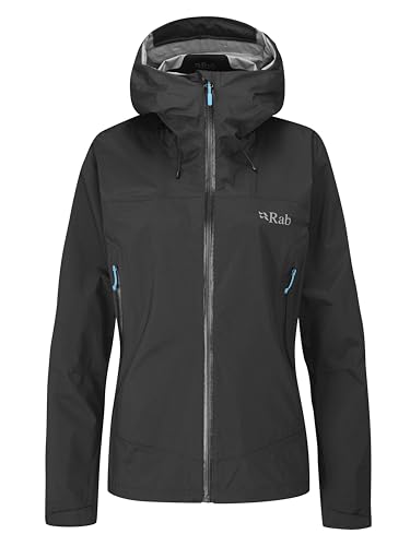 Rab Damen Downpour Plus 2.0 Jacke, black, M von Rab